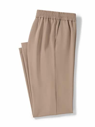 Kofferhose Edel-Krepp Sand