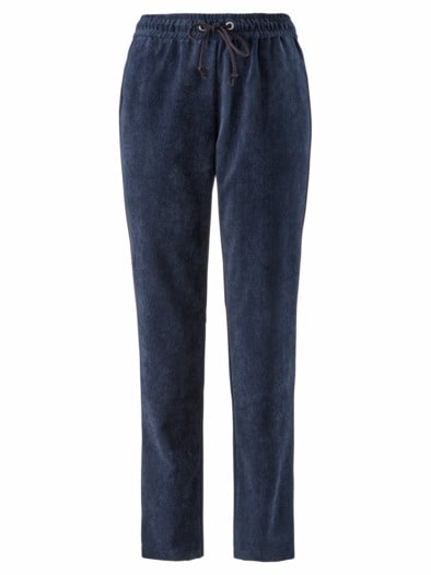 Schlupfbundhose Feincord Marine