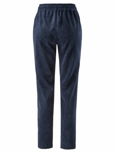 Schlupfbundhose Feincord Marine