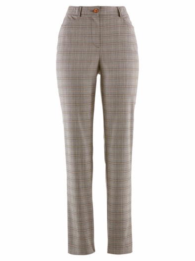 Flexbundhose Karodessin Beige kariert