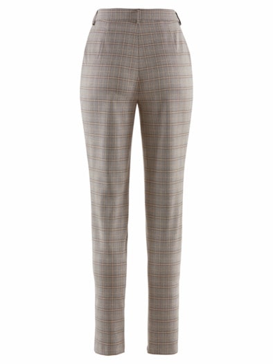 Flexbundhose Karodessin Beige kariert