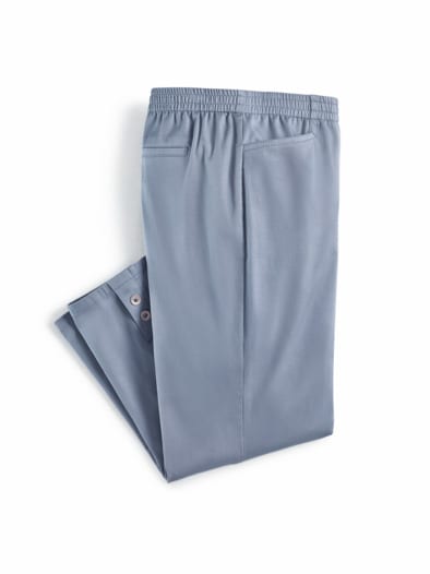 Baumwoll-Capri Sommerleicht Hellblau