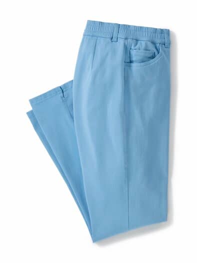 7/8 Bequembundjeans Soft-Denim Hellblau