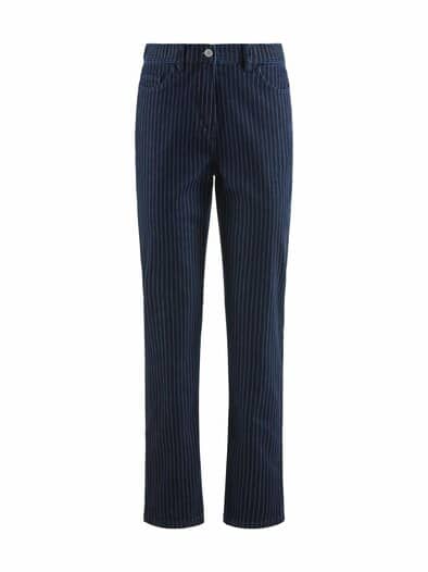 Five Pocket Jeans Nadelstreifen Blue Denim
