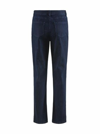 Five Pocket Jeans Nadelstreifen Blue Denim