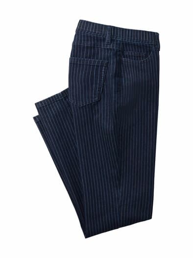Five Pocket Jeans Nadelstreifen Blue Denim