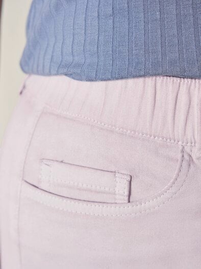 5-Pocket-Hose Antik-Look Rosé