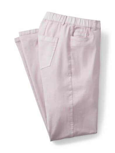 5-Pocket-Hose Antik-Look Rosé