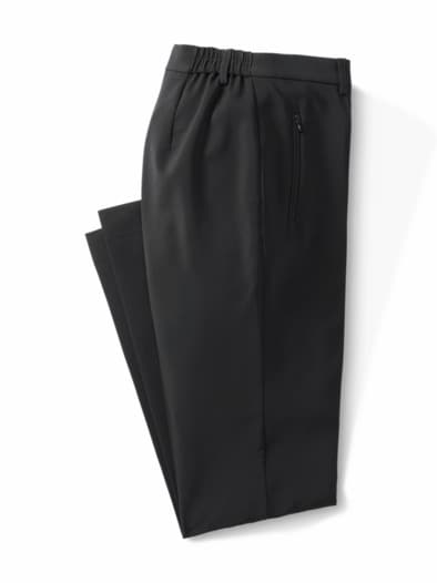 Bügelfrei-Stretch-Hose Schwarz