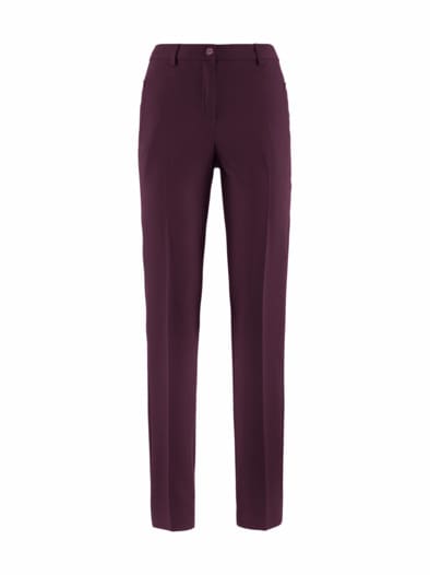 Bügelfrei-Stretch-Hose Bordeaux