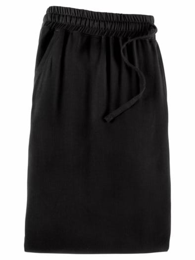 Viskose-Schlupfhose Schwarz