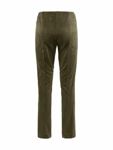 Schlupfhose Wildlederoptik Khaki
