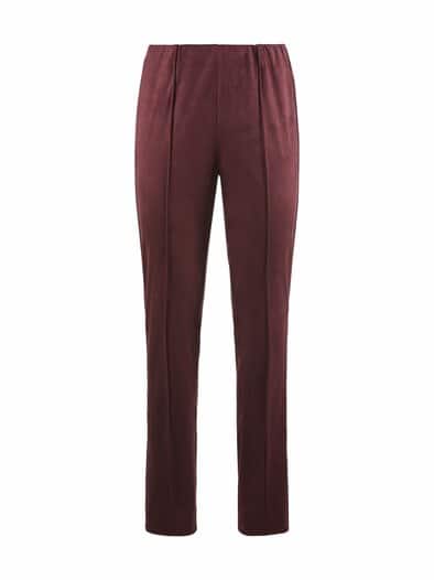 Schlupfhose Wildlederoptik Merlot