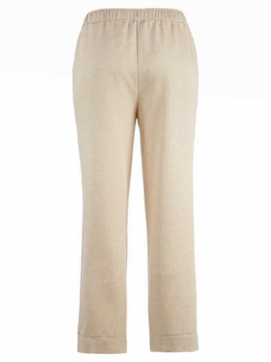 7/8 Schlupfbundhose Reise-Leinen Beige