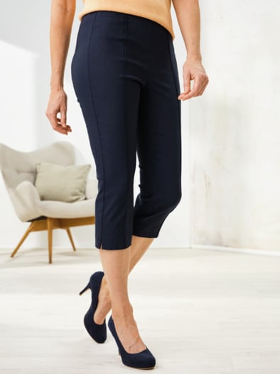 Edel-Stretch-Capri Hose Comfort Fit Marine