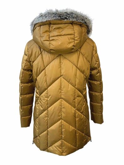 Steppjacke Webpelz Honigtraum Messing