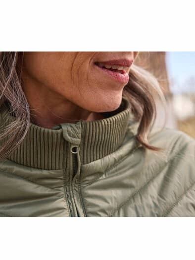Leichtsteppjacke im Beutel Khaki