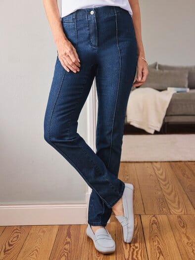 Jeans mit Biese Darkblue