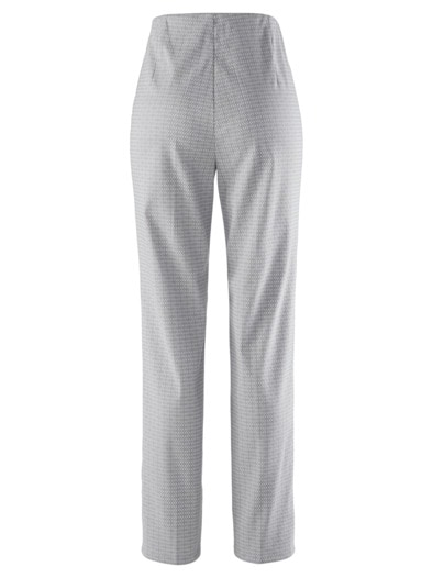 Schlupfbundhose Perfekt-in-Form Grau bedruckt