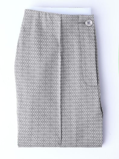 Schlupfbundhose Perfekt-in-Form Grau bedruckt