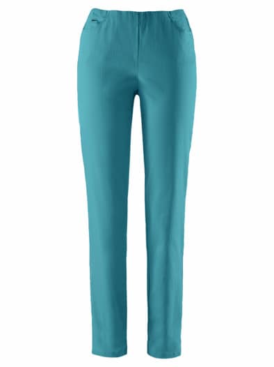Bügelfreihose Satinstretch Petrol