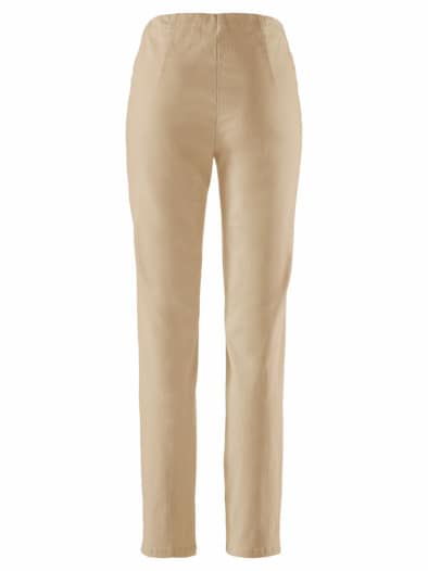 Bügelfreihose Satinstretch Beige