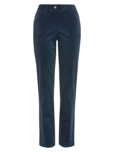 Baumwoll-Cordhose Thermo Marine
