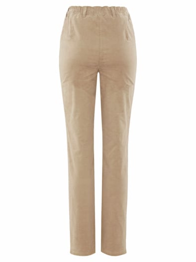 Baumwoll-Cordhose Thermo Hellbeige