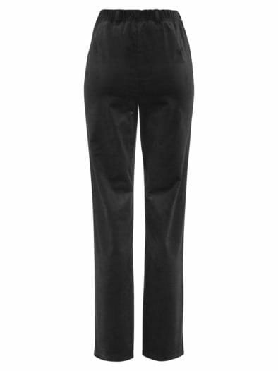 Baumwoll-Cordhose Thermo Schwarz