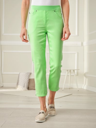7/8 Bequembundhose Powerstretch Grün