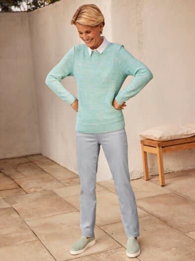 Bequembundhose Powerstretch Hellgrau