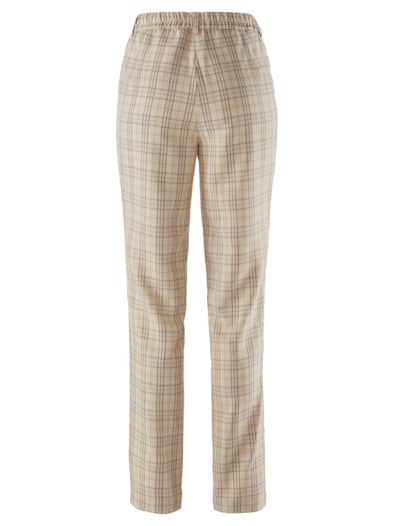 Bequembundhose Sommerkaro Beige kariert