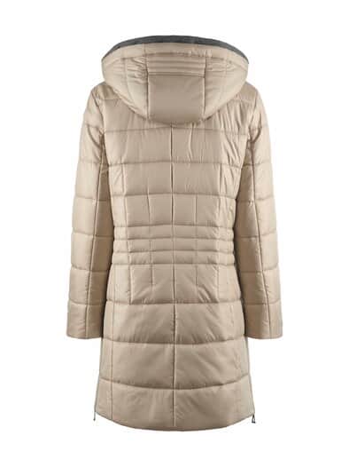 Longjacke mit Jersey-Futter Creme