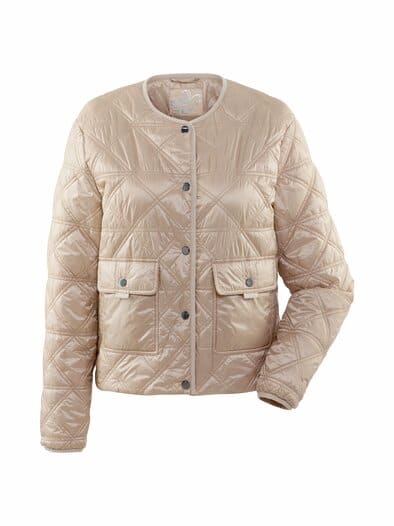 Rabe Kurz-Steppjacke kragenlos Cappuccino