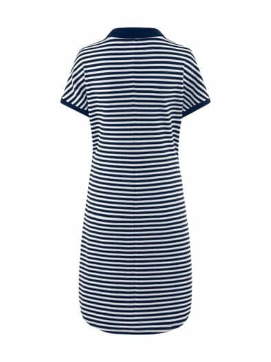 Rabe Strick-Polo-Kleid Marine