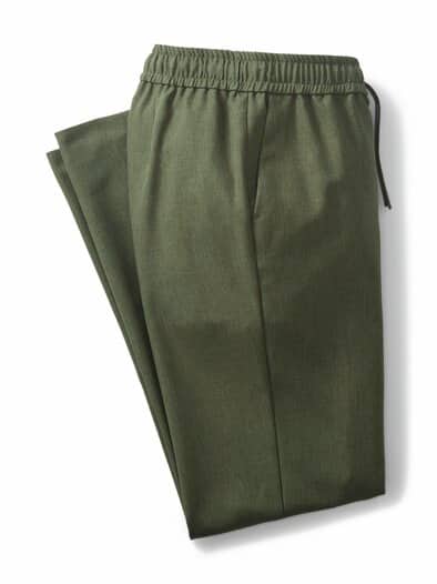 Schlupfbundhose Reise-Leinen Khaki