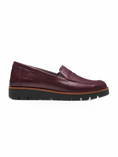 Bequem-Loafer City Bordeaux