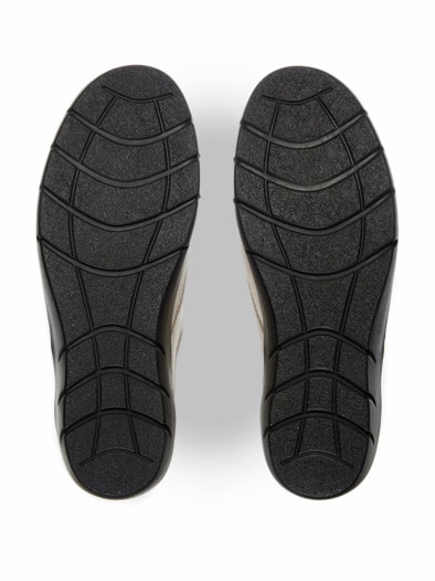 Keilabsatz-Klettschuh Supersoft Beige