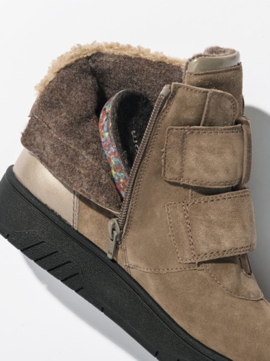 Waldläufer Klett-Bootie Taupe