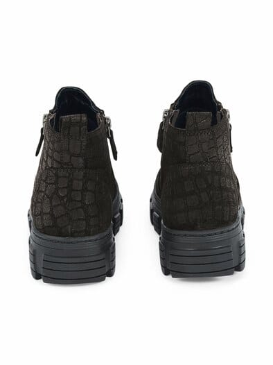 Doppel-RV Flex-Stiefelette Schwarz