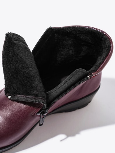 City-Stiefelette Duo-Zip Bordeaux