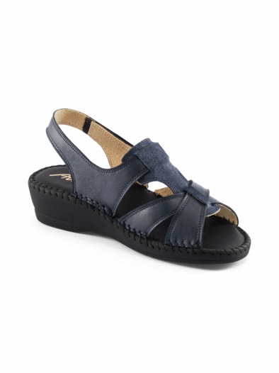 Doppelklett-Sandale Supersoft Marine