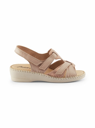Doppelklett-Sandale Supersoft Rosa
