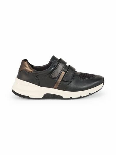 Hallux-Active-Klettsneaker Schwarz