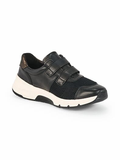 Hallux-Active-Klettsneaker Schwarz