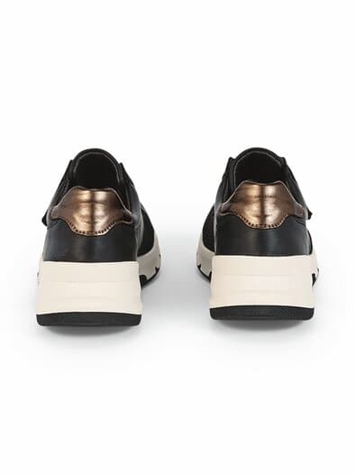 Hallux-Active-Klettsneaker Schwarz
