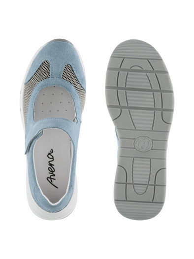 Hallux-Active-Klettballerina Blau