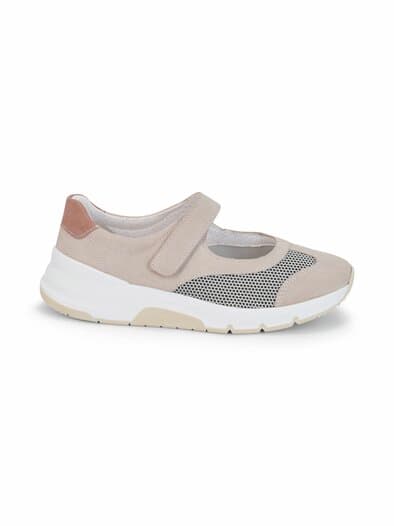 Hallux-Active-Klettballerina Beige-Rosé