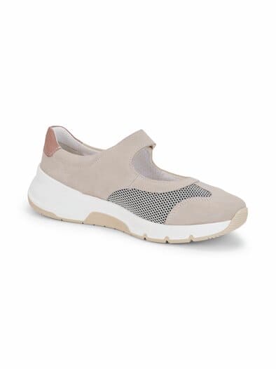 Hallux-Active-Klettballerina Beige-Rosé