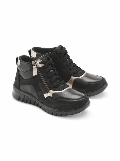 Hallux-Komfort  Bootie Federleicht Schwarz